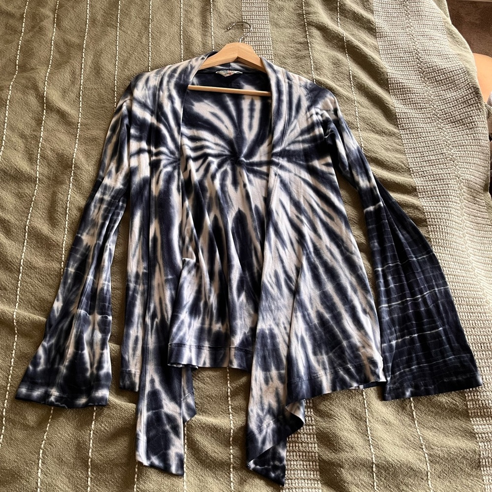 HARD TAIL Tye Dye Cardigan size small